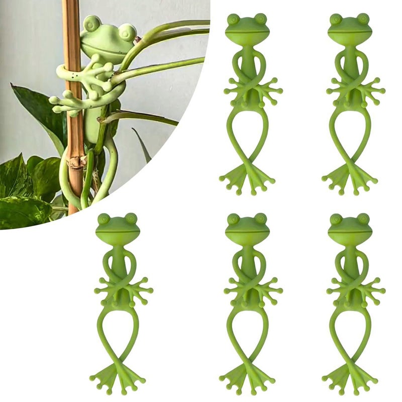 Frog Plant Stand Green Animal Pet Frog Ornament Plant Stand - Image 1
