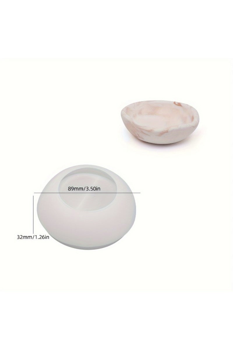 قالب سيليكون MG529 لصنع وعاء شموع صغير غير منتظم الشكل، كوب تخزين من الجبس، وعاء زينة، وعاء تخزين زخرفي