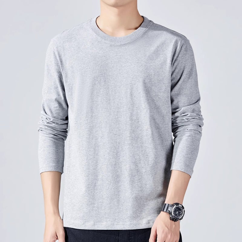 American-Style Short-Sleeve T-Shirt For Men, Autumn New Trendy Slim-Fit Round-Neck Base Shirt, Casual Versatile Short-Sleeve Men'S - Image 2