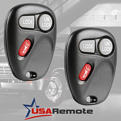 USARemote 1998 1999 2000 2001 جهاز تحكم عن بعد للدخول بدون مفتاح يناسب شيفروليه أسترو بليزر S10 سيلفرادو سوبربان تاهو / جي إم سي جيمي سافاري سييرا سونوما يوكون / أولدزموبيل برافادا (KOBUT1BT, 15732803)، مجموعة من 2 - Image 2
