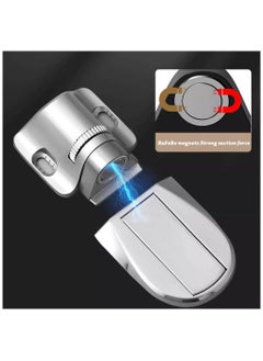Generic Magnetic Door Stopper Adjustable, Invisible Magnetic Door Stopper, Floor Door Stopper Self-Adhesive,  zinc alloy Magnetic Door Stopper,  Double-Sided Adhesive Tape or Drill Installation (Silver)  - Image 4