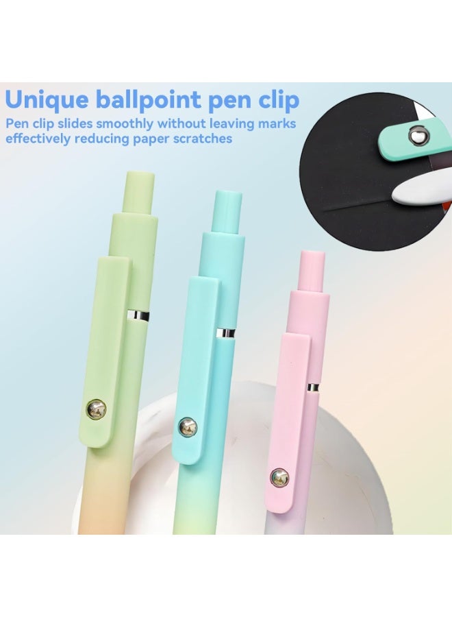 Zennyth 5 PcsGel Ink Pen Set, 5 Pcs 0.7mm Black Ink Pens Fine Point Smooth Writing Pens, High-End Series Pens for Journaling Note Taking, Cute Office School Supplies Gifts for Women Men ( Pastel) - Image 5