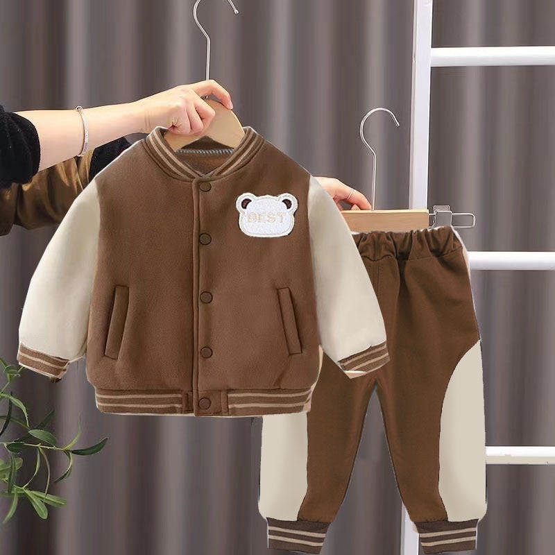 One-Piece Delivery Children'S Fashion Baseball Uniform Suit 0-5 Years Old Spring South Korea Children'S Clothing Boys' Embroidered Baby Spring Clothes 3 - Image 2
