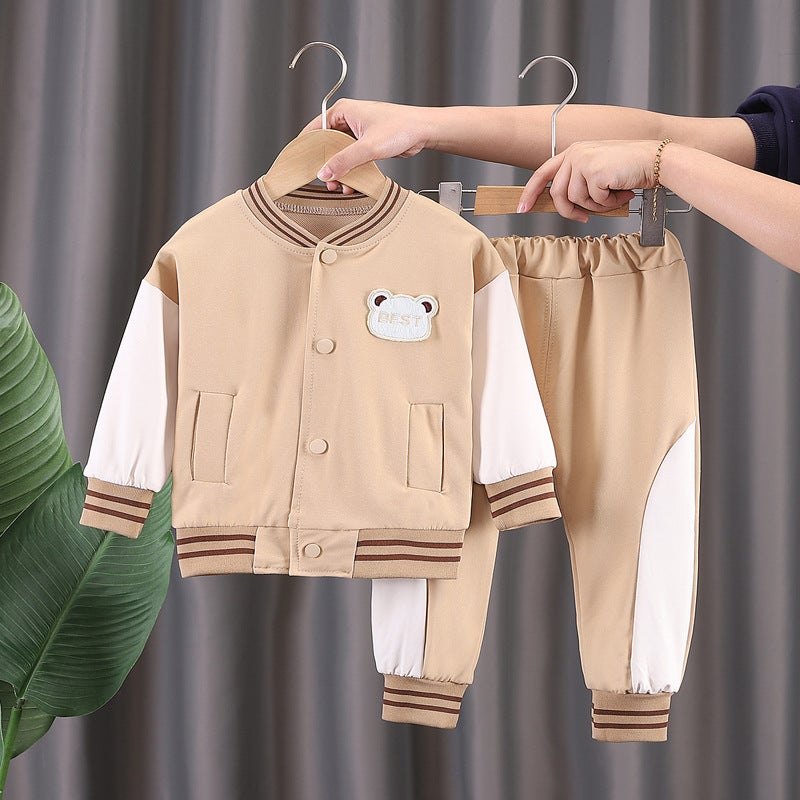 One-Piece Delivery Children'S Fashion Baseball Uniform Suit 0-5 Years Old Spring South Korea Children'S Clothing Boys' Embroidered Baby Spring Clothes 3 - Image 3