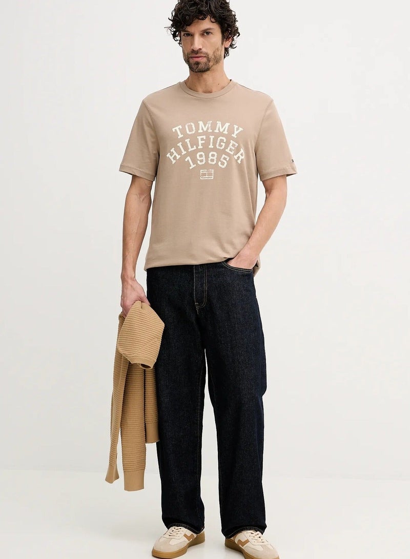 TOMMY HILFIGER Logo Crew Neck T-Shirt - Image 4