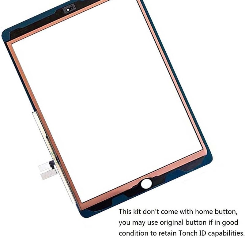 Zentop Touch Screen Digitizer for Black iPad 7/8 2019 2020 7th/8th Generation 10.2" A2197 A2198 A2200 A2270 A2428 A2429 A2430 Front Glass Assembly Replacement with Toolkit(Without Home Button) - Image 4