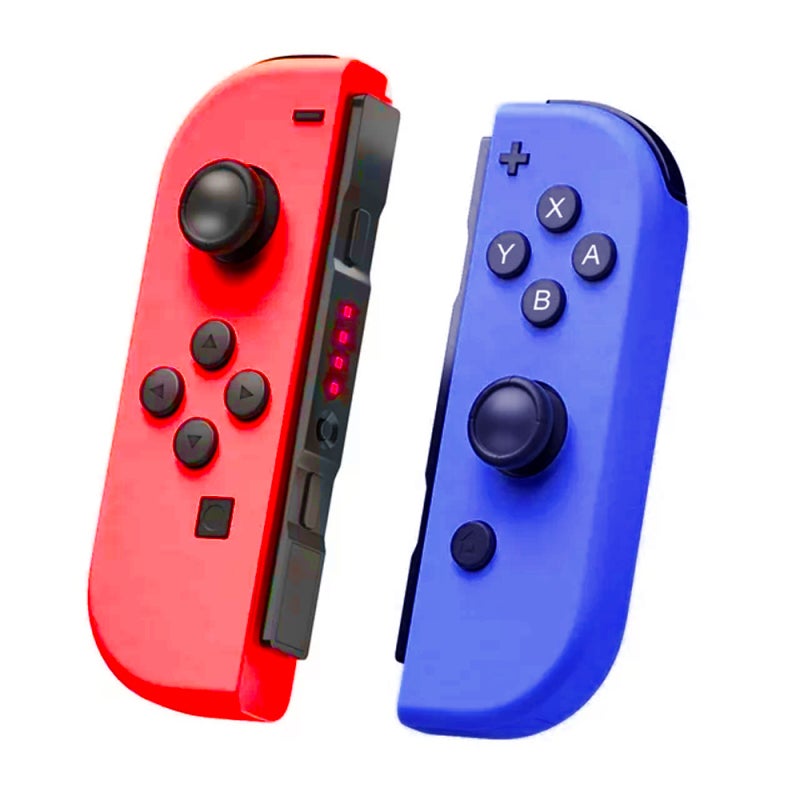 NS switch left and right handle joycon handle switch Bluetooth handle with remote wake-up with hand rope JOY red and blue - Image 1