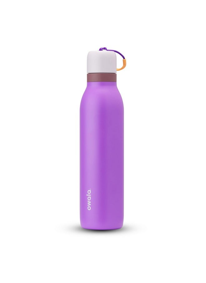 Owala Owala FreeSip Twist Insulated Stainless Steel Water Bottle with Straw for Sports and Travel, BPA-Free, 24-oz, Purple/Purple (California Grapevine)  - Image 1