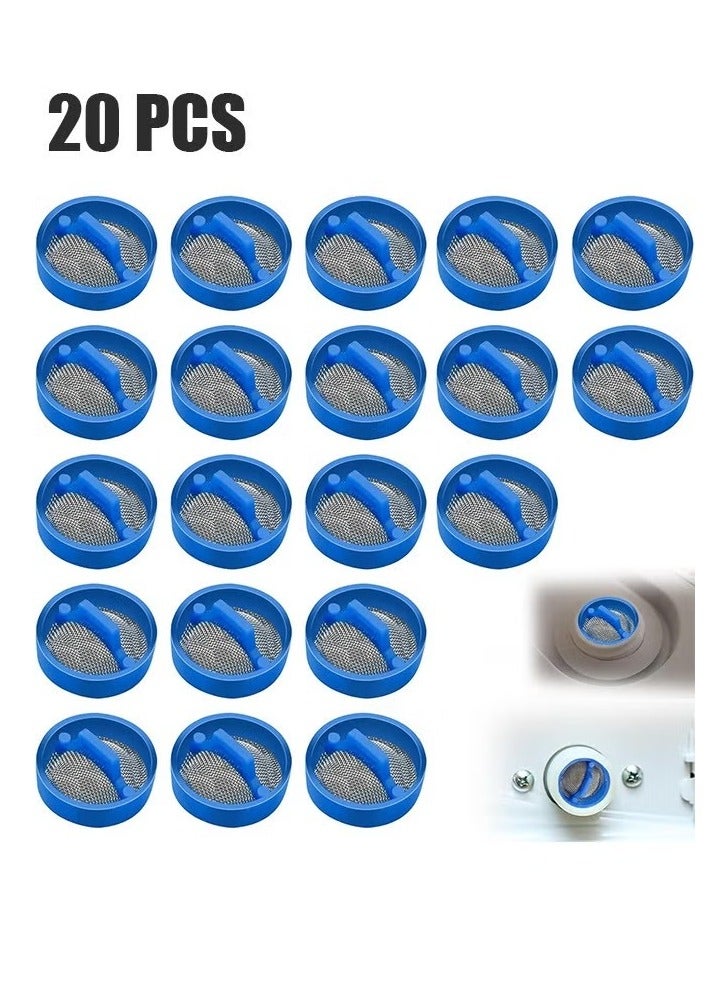 20 قطعة فلتر مياه الغسالة، صمام مدخل مياه الغسالة، خرطوم فلتر الغسالة مع فلتر شبكي، فلتر خرطوم الغسالة، فلتر مياه مدمج، صمام مدخل الغسالة - Image 1