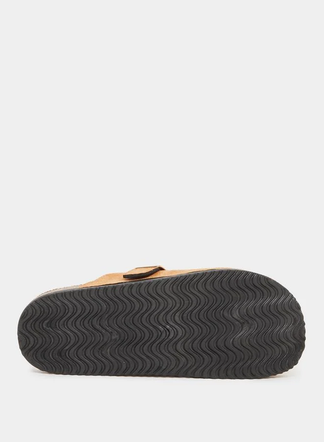 Styli Suede Look Buckle Detail Mules
