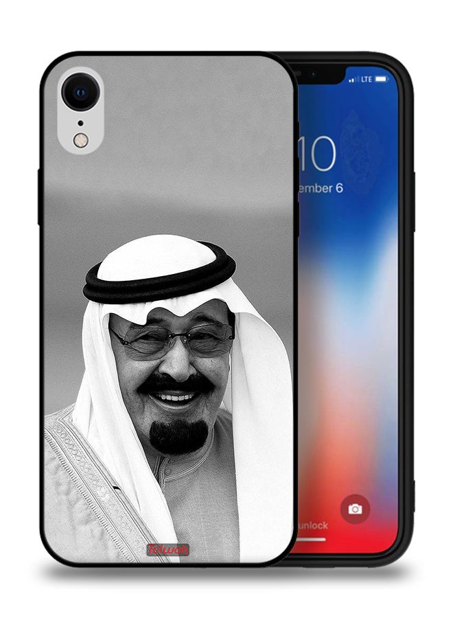 Tolwak Apple iPhone XR Protective Case King Abdullah Smiling Photo - Image 1