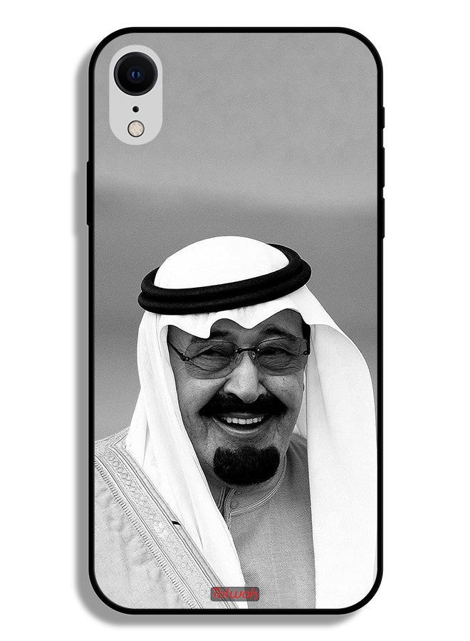 Tolwak Apple iPhone XR Protective Case King Abdullah Smiling Photo - Image 2