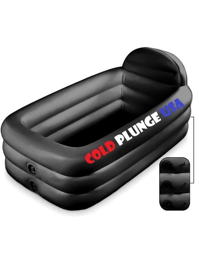 Premium Racks Cold Plunge USA Tub - Ice Bath - Recovery Tub - Cold Therapy - Training Tub (Black) - Image 1