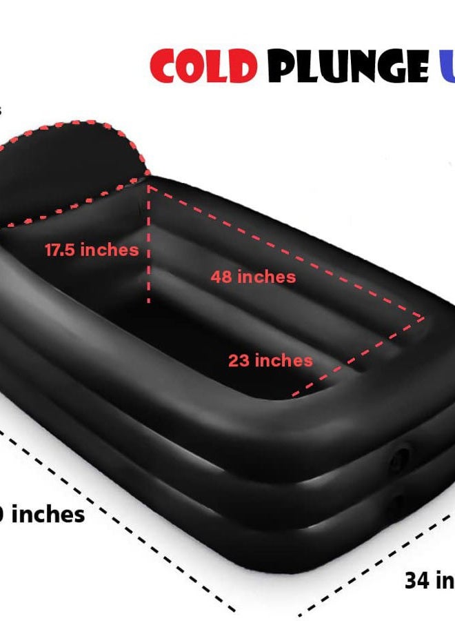 Premium Racks Cold Plunge USA Tub - Ice Bath - Recovery Tub - Cold Therapy - Training Tub (Black) - Image 2