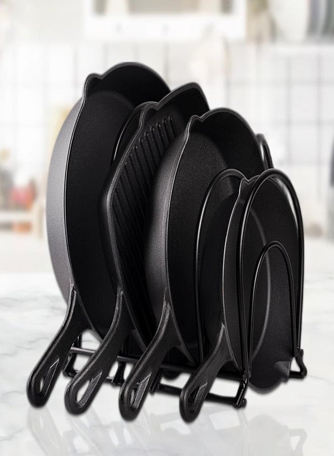 WonderStand رفوف مطبخ WonderStand للأواني والمقالي، منظم رفوف قائم بذاته (5 طبقات)، معدن متين للمنزل/المطبخ - Image 1