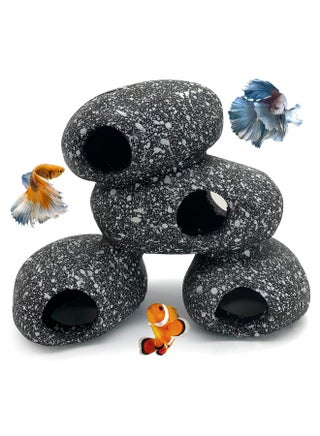 Hamiledyi Cichlid Rock Cave Betta Hideout Resin Aquarium Decoration Caves Small Fish Shelter Stone Hideaway Resin Fish Tank Accessories Ornaments for Crayfish Aquatic Breed Play Rest - pzsku/Z11C062B1AA7184279225Z/45/_/1737031997/2262a857-9702-40f4-9ba5-e54200a128a3