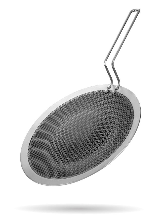 JUGTE Stainless Steel Honeycomb Frying Pan Non-Stick Pan with Stainless Steel Handle Stay Cool Non Toxic Dishwasher and Oven Safe Suitable for All Hob Types (Steel Roti Tawa 28Cm) - Image 1