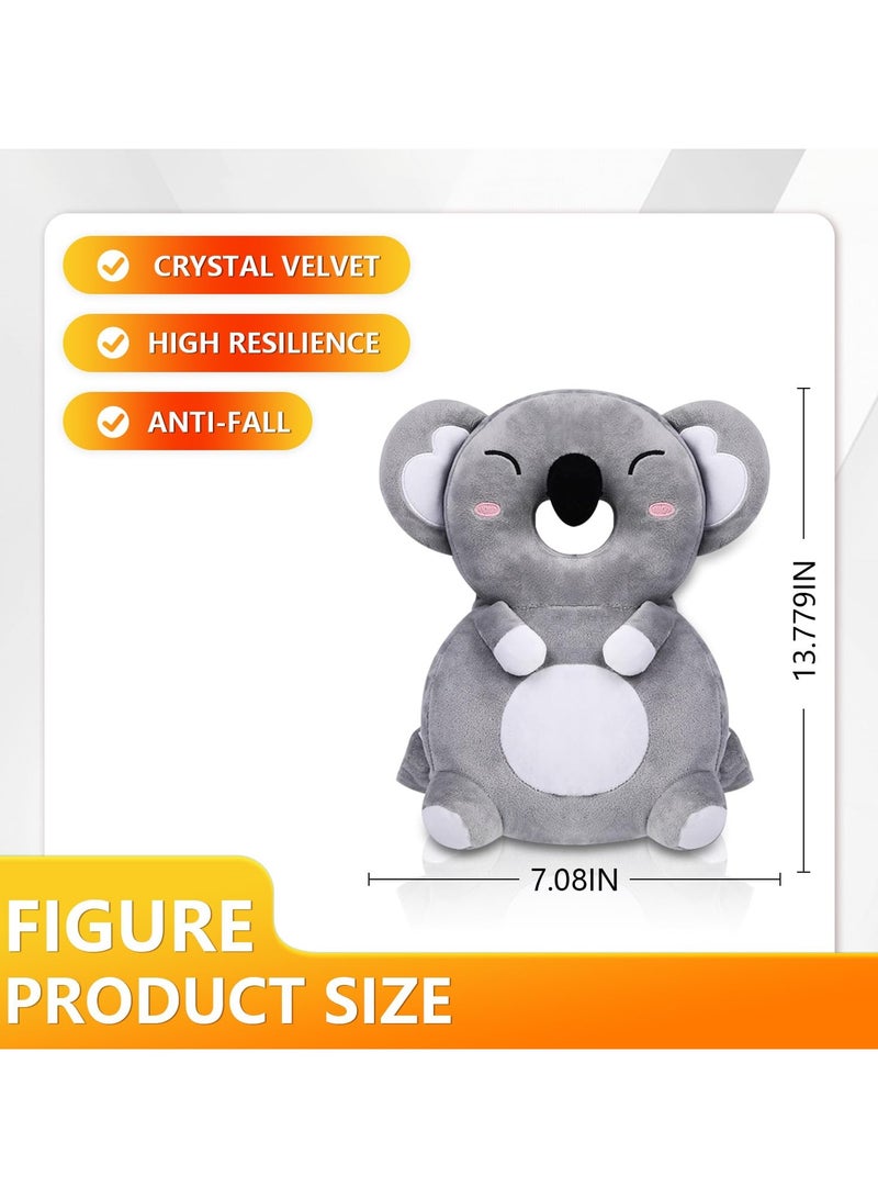 Baby Head Protector Backpack|Baby Backpack|Baby Backpack Head Protection Cushion|Baby Safety Products|Head Protection Backpack|Baby Head Cushion|Head Protector for Baby Walking (Gray Koala)  - Image 2