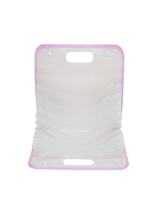 مجلد ملفات أفقي قابل للتوسيع من Shining Zon، 13 جيبًا، منظم ملفات أكورديون لأوراق بحجم A4، منظم حامل مستندات للمدرسة والمنزل والمكتب (عبوة من قطعة واحدة متعددة الألوان) - Image 3