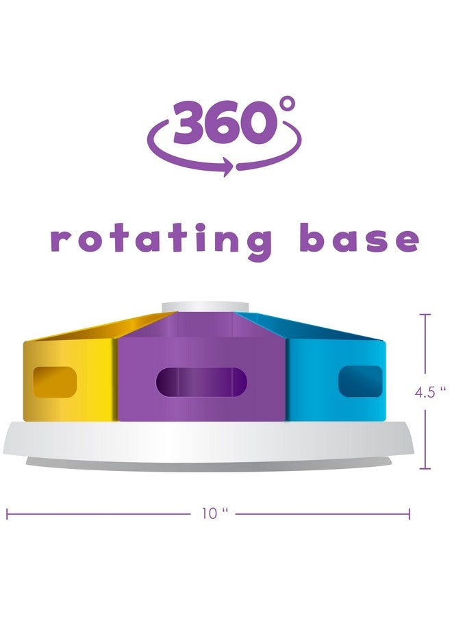 هابينيست منظم دوار للوازم الفنية من هابينست للأطفال، حل تخزين أقلام التلوين وأقلام الرصاص لمعلمي المدارس والحرف اليدوية في الفصول الدراسية، حامل منظم مكتب دوار للأطفال، حامل لوازم فنية للأطفال - Image 3