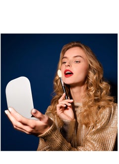Arabest LED Compact Mirror with 3-Color Light, Small Travel Mirror with 1X/2X Magnifying for Purse, Pocket, Handheld 2-Sided Makeup Mirror for Women  - Image 3