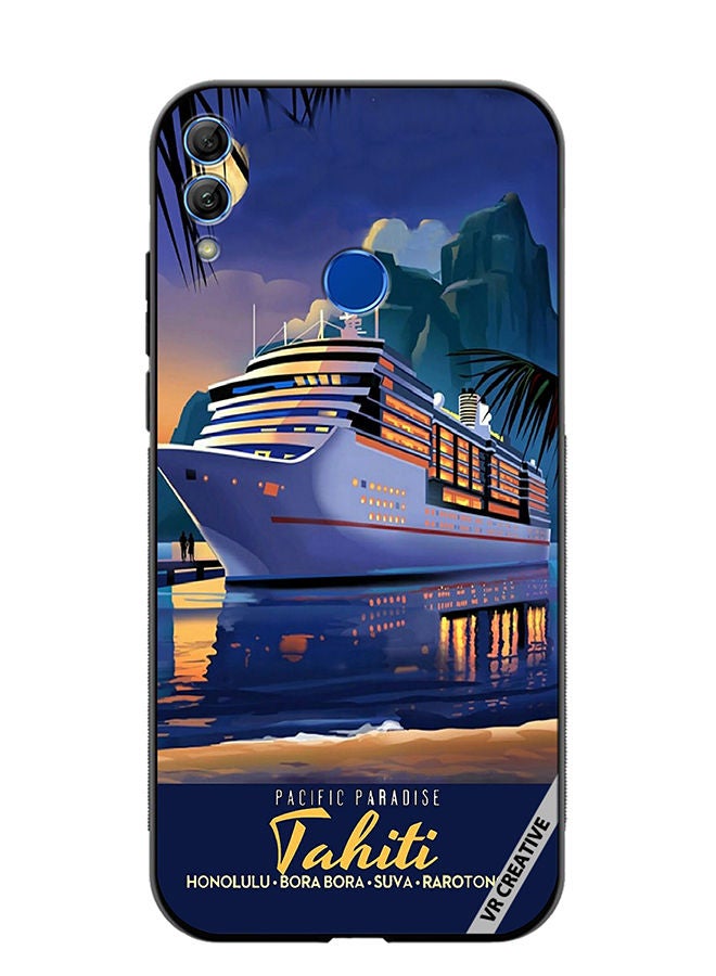 Protective Case Cover For Honor 10 Lite Pacific Paradise Design Multicolour