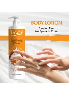 VCare V Care Carrot Extract Body Lotion - 500ml - Glowing Complexion & Deep Nourishment - Radiant Skin  - Image 2