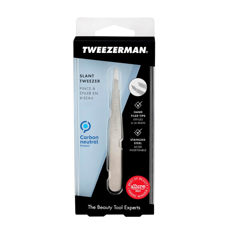 Tweezerman ملقط تويزرمان من الفولاذ المقاوم للصدأ - ملاقط حواجب للنساء والرجال (فولاذ مقاوم للصدأ كلاسيكي) - Image 5