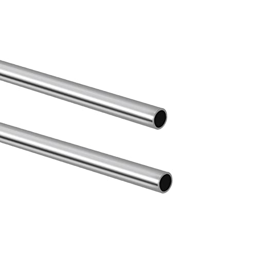 Tynulox 5/8" OD 304 Stainless Steel Tube, Thickened Pipe Wall & Weldable Tubing, Round Metal Pipe Industrial Straight Tube 12 inch Length (2 Pcs) - Image 1