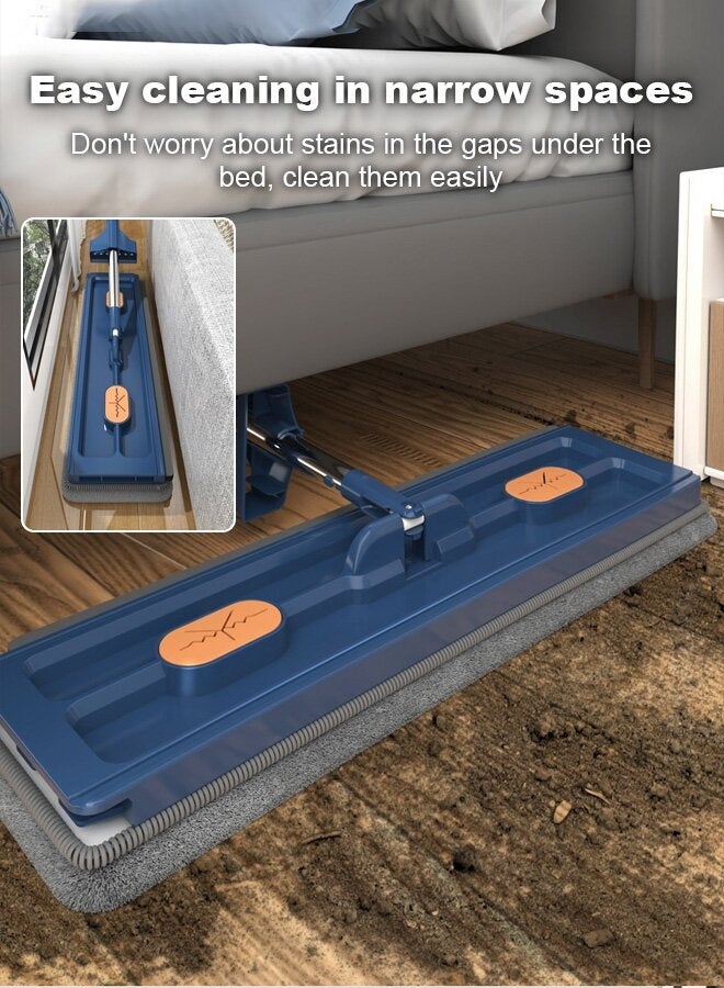 general Effortless Self-Wringing Flat Mop with Bucket for Sparkling Floors - Image 3