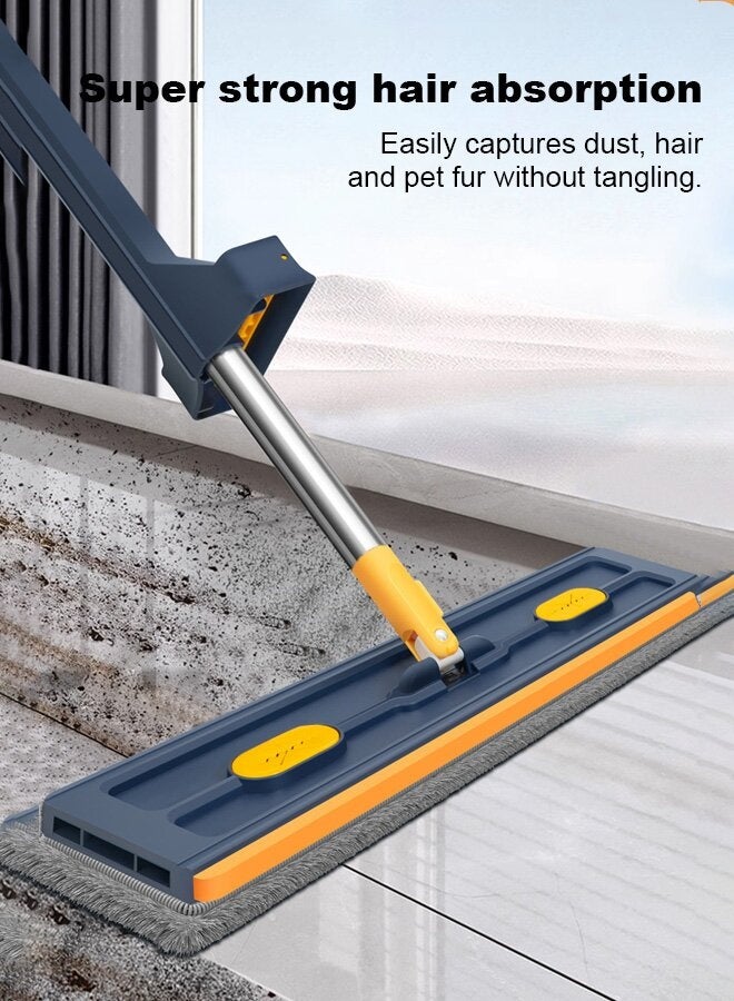 general Effortless Self-Wringing Flat Mop with Bucket for Sparkling Floors - Image 2