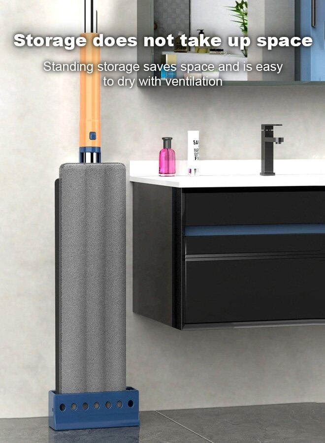 general Effortless Self-Wringing Flat Mop with Bucket for Sparkling Floors - Image 5