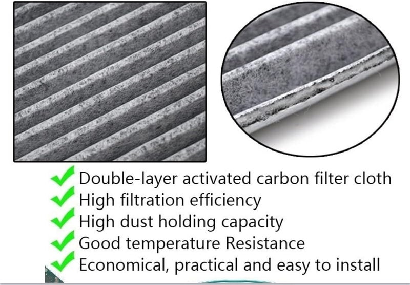 Wivplex Activated Carbon Cabin Air Filter for Hyundai and Kia - Image 3