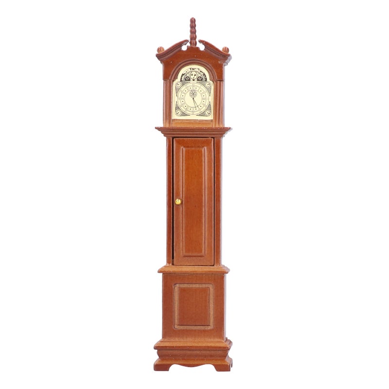 1/12 đồng hồ gỗ đền gỗ mô hình mini đồ nội thất phụ kiện cho ngôi nhà búp bê - Image 1