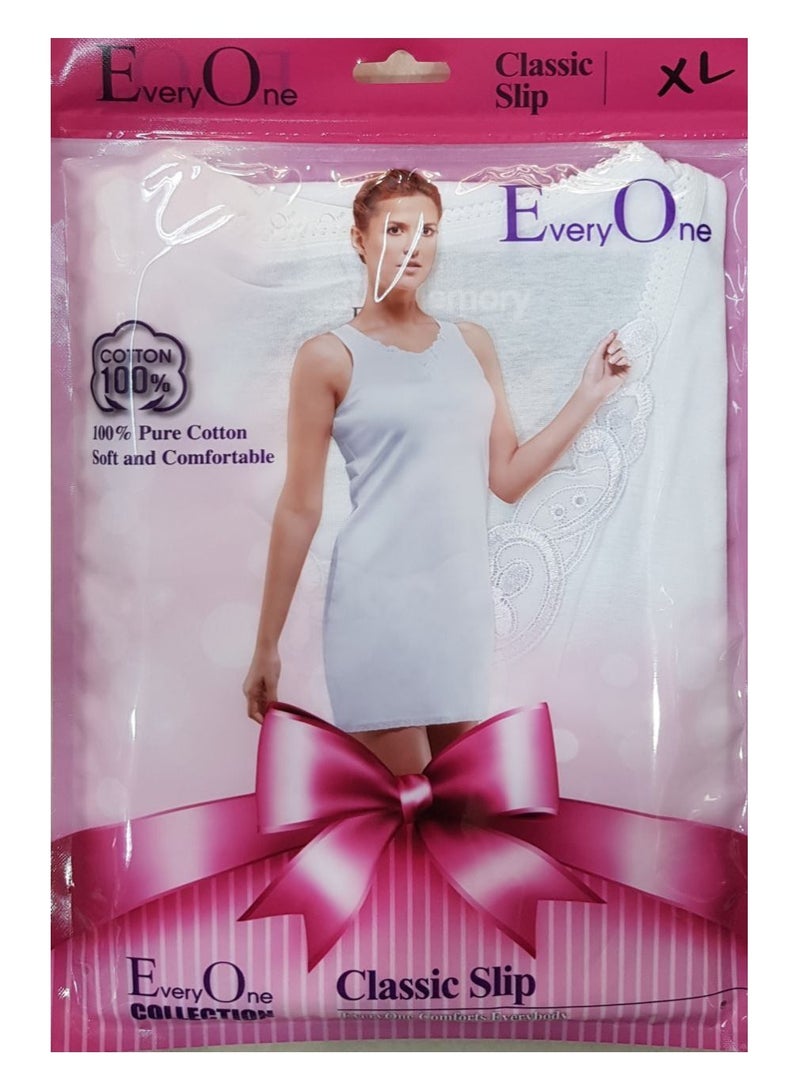 Everyone قميص داخلي متوسط من القطن أبيض للسيدات - Image 2