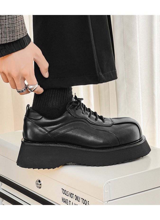 Warrior - Versatile Retro Casual Leather Shoes - Image 1