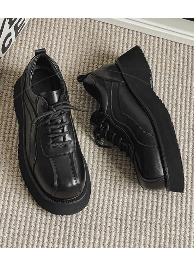 Warrior - Versatile Retro Casual Leather Shoes - Image 1
