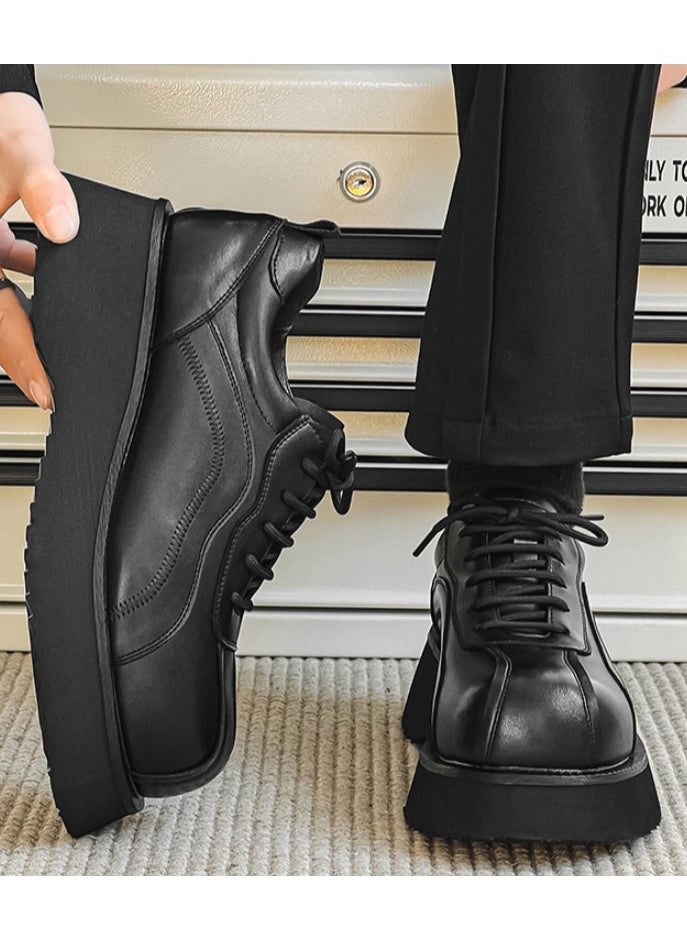 Warrior - Versatile Retro Casual Leather Shoes - Image 1