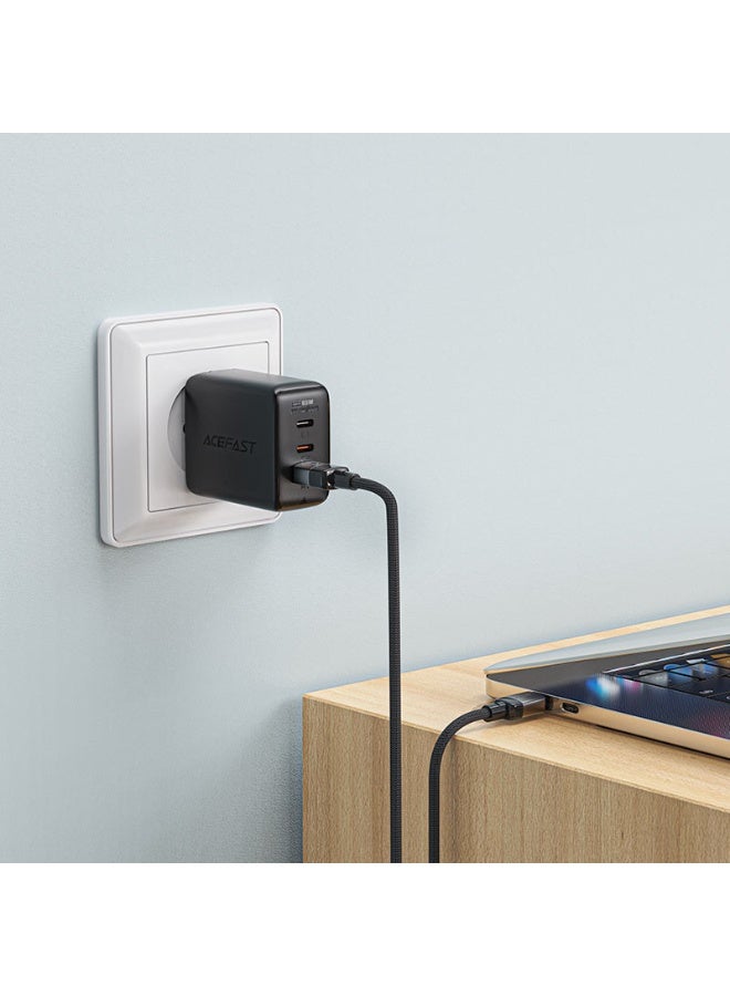 ACEFAST Charging Data Cable C9-04 USB-A to USB-C Fast Charging Cable, 1.2m Length, Durable Zinc Alloy Connectors, Nylon Braided Exterior - Black - Image 4