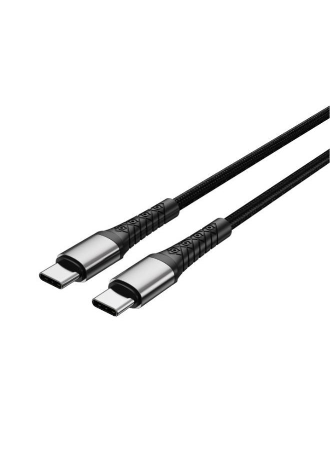 IQ TOUCH IQ TOUCH USB-C to USB-C Fast Charging Cable – 3M | 65W Power Delivery, Charge & Sync, 480Mbps Transfer, Durable Build, Overcharge Protection, Black, ICHARGE-PD65-3  - Image 2