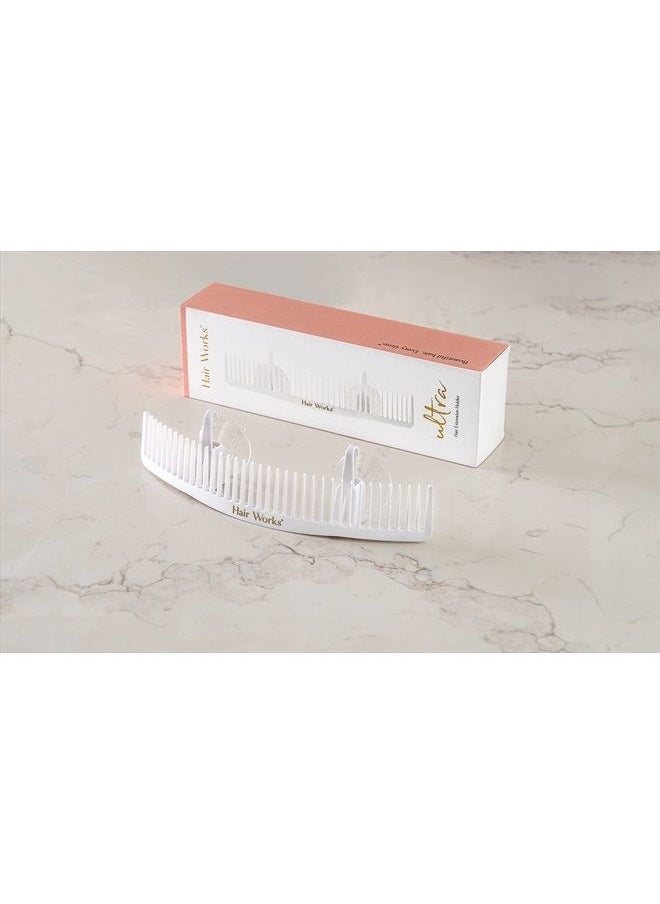 Hair Works ULTRA Hair Extension Holder - Professionally Designed to Securely Hold Extra Wide Wefts including Hand Tied Wefts, Wide Band Wefts, Beaded Wefts, and Full Bundles While You Wash, Color, Sty  - Image 5