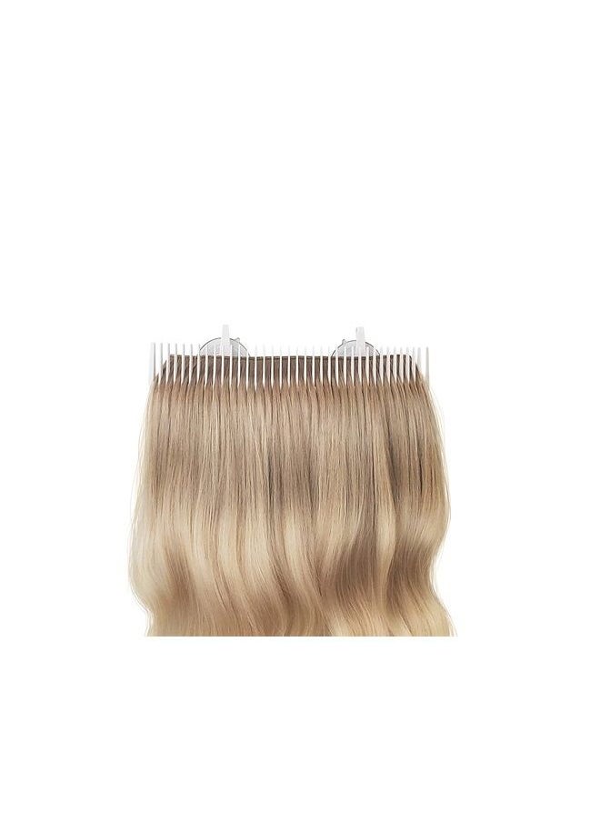 Hair Works ULTRA Hair Extension Holder - Professionally Designed to Securely Hold Extra Wide Wefts including Hand Tied Wefts, Wide Band Wefts, Beaded Wefts, and Full Bundles While You Wash, Color, Sty  - Image 4