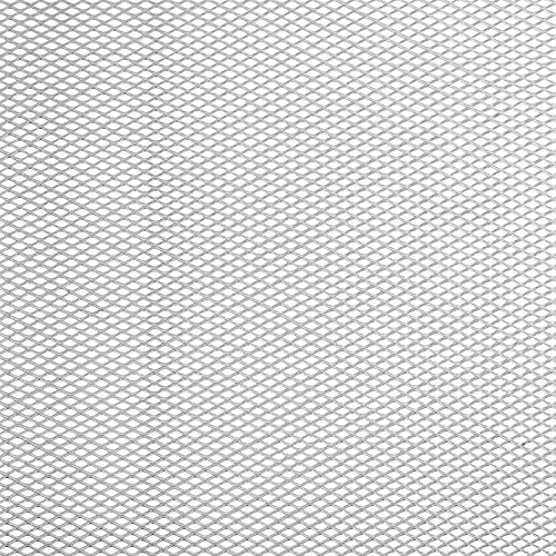 AggAuto Universal 40"x13" Car Grill Mesh - Aluminum Alloy Automotive Grille Insert Bumper Rhombic Hole 3x6mm, One of the Most Multifunctional Shape Grids Silver - Image 5