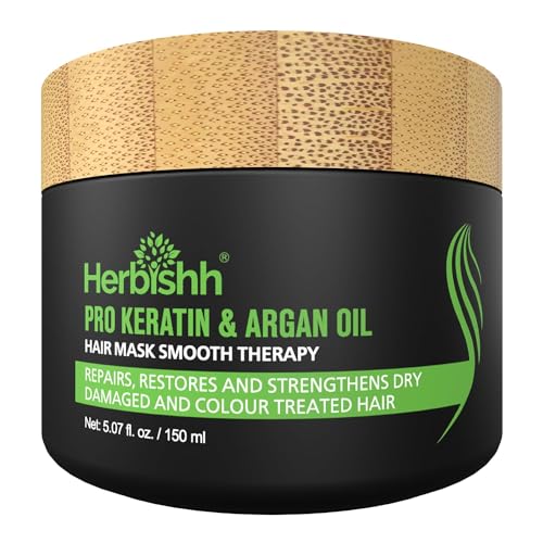 Herbishh Hair Color Dye Shampoo Pack of 2 and Argan Hair Mask 150 ML Golden Brown - Image 3