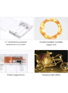 Generic 1 Pack Mini Battery Powered Copper Wire Starry Fairy Lights For Bedroom, Party Decoration (5m/16ft Warm White)  - Image 2