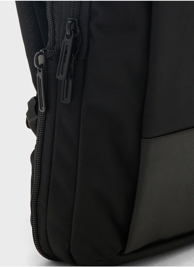 Robert Wood - Premium Padded Multi Compartment Laptop Backpack - Image 1