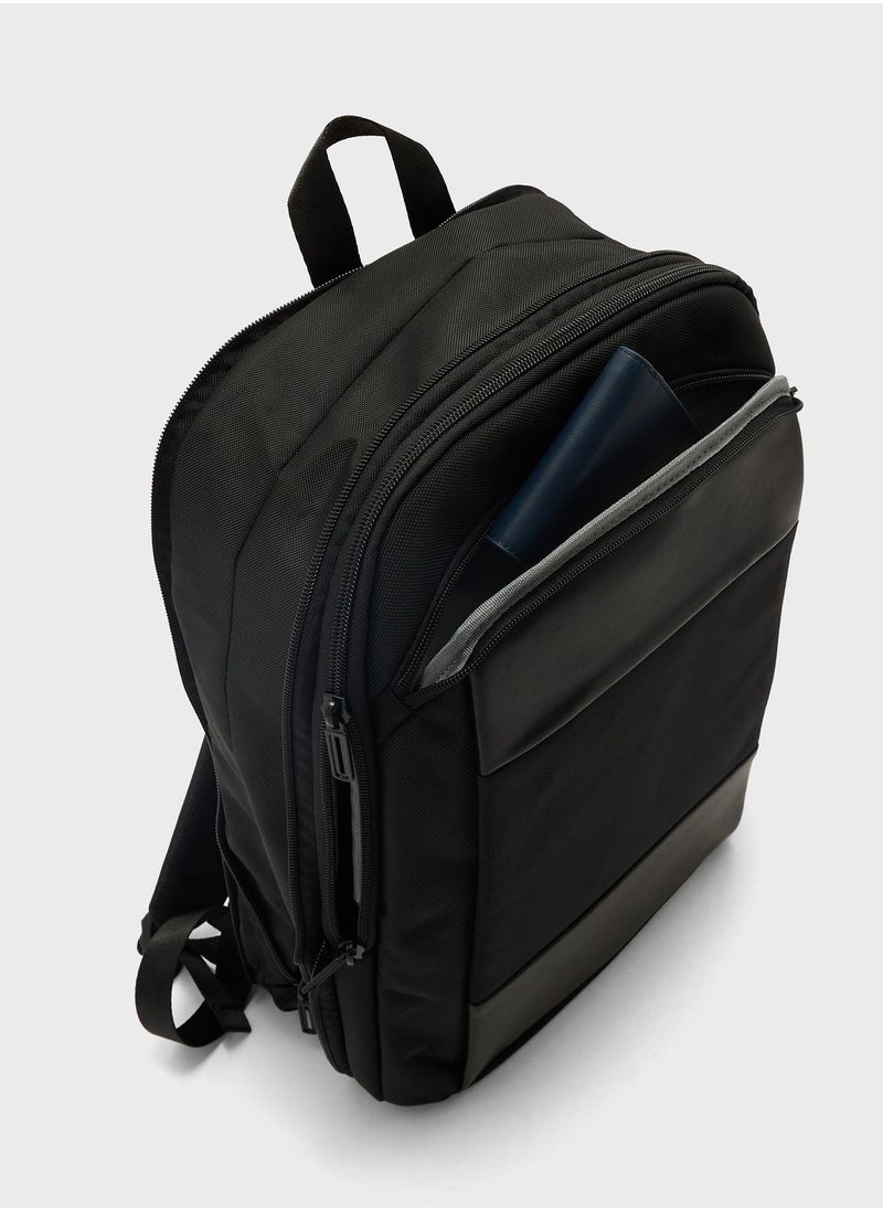 Robert Wood - Premium Padded Multi Compartment Laptop Backpack - Image 1