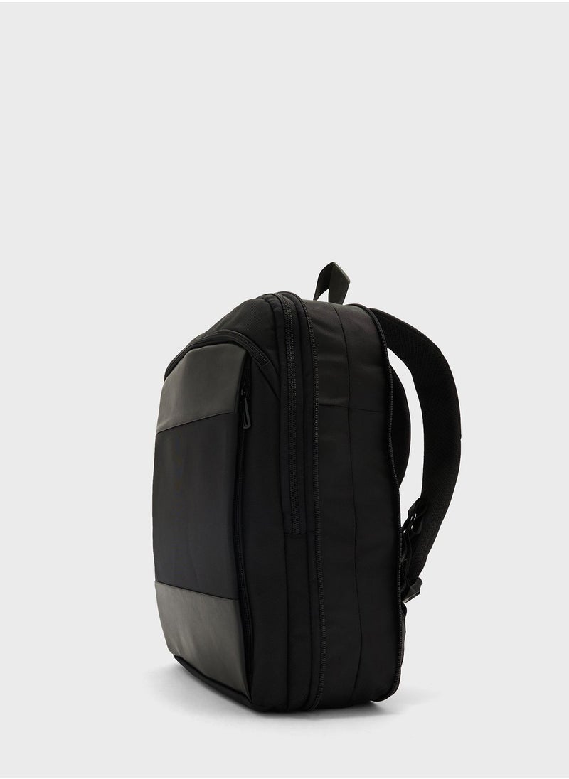 Robert Wood - Premium Padded Multi Compartment Laptop Backpack - Image 1