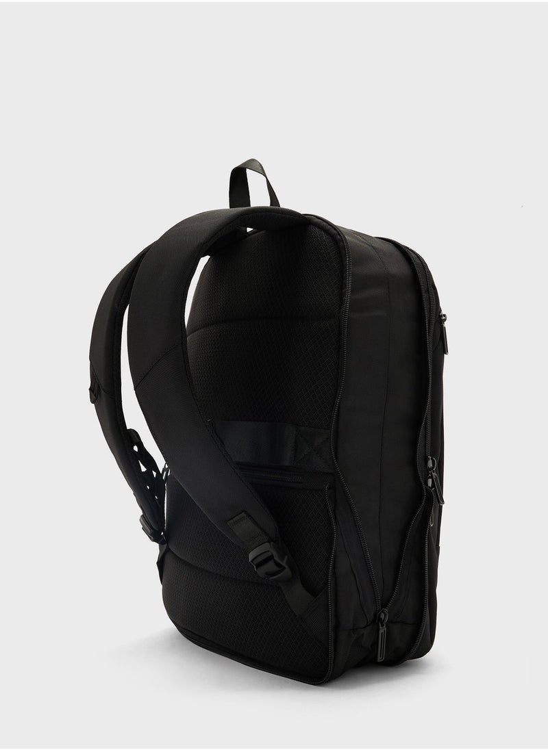 Robert Wood - Premium Padded Multi Compartment Laptop Backpack - Image 1