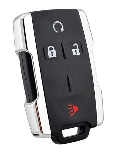 Arruweer Smart Key Fob Shell Fit for Chevy Chevrolet Silverado ColoradoGMC Sierra Canyon 2014 2015 2016 2017 M3N32337100 Keyless Entry Remote Control Car Key Fob Cover Case